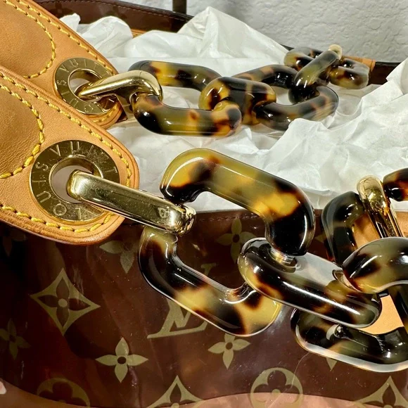 Louis Vuitton Cabas Ambre GM Brown Monogram Bag with Pouch - Picture 6 of 16